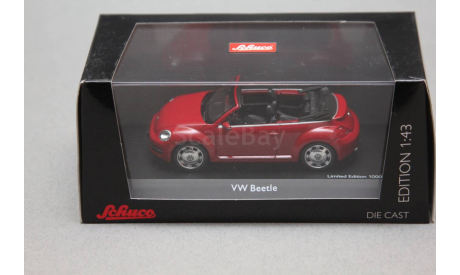 Volkswagen Beetle cabrio, масштабная модель, Schuco, 1:43, 1/43