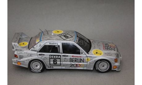 Mercedes-Benz 190E EVO2 #6  DTM 1992, редкая масштабная модель, Autoart, scale18