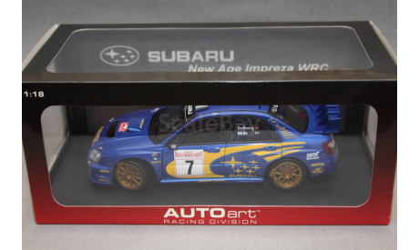 SUBARU new age IMPREZA WRC #7 RALLY MONTE CARLO 2003, редкая масштабная модель, Autoart, 1:18, 1/18