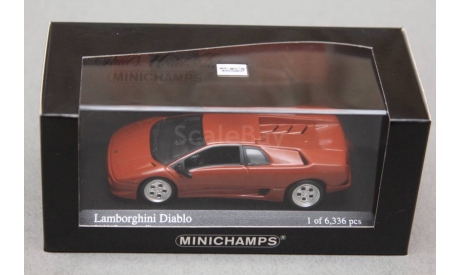 ​Lamborghini Diablo, редкая масштабная модель, Minichamps, scale43