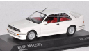 BMW M3 E30 white 1/43 Minichamps, масштабная модель, scale43