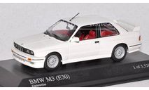 BMW M3 E30 white 1/43 Minichamps, масштабная модель, scale43
