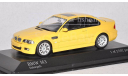 BMW M3 E46 yellow 1/43 Minichamps, масштабная модель, scale43