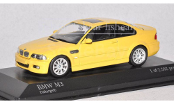 BMW M3 E46 yellow 1/43 Minichamps