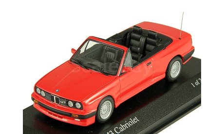 BMW M3 cabrio E30 red 1/43 Minichamps, масштабная модель, scale43