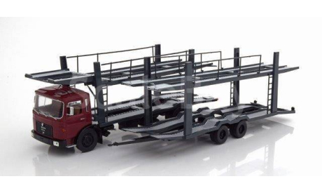 MAN F7 1970 with car transporter 1/43 Ixo, масштабная модель, 1:43, IXO Road (серии MOC, CLC)