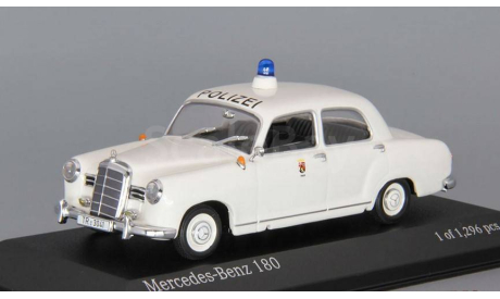 Mercedes-Benz 180 polizei Trier 1:43 Minichamps, масштабная модель, scale43