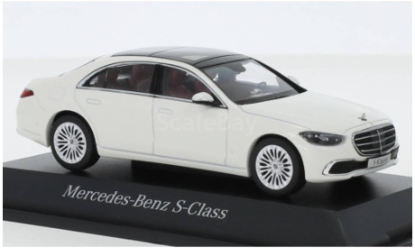 Mercedes-Benz S-class V223 white 1/43 Herpa, масштабная модель, scale43