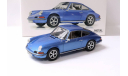 Porsche 911 S Coupe 1973 blue 1/18 Schuco, масштабная модель, scale18