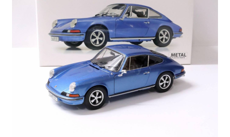 Porsche 911 S Coupe 1973 blue 1/18 Schuco, масштабная модель, scale18