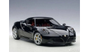 Alfa Romeo 4C black 1/18 Autoart, масштабная модель, scale18