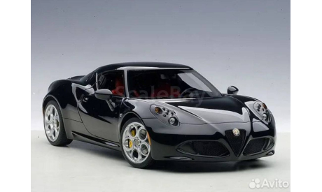 Alfa Romeo 4C black 1/18 Autoart, масштабная модель, scale18