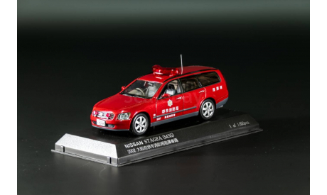 NISSAN STAGEA M35 2002 FIRE COMMAND CAR РАРИТЕТ, масштабная модель, CAR-NEL, scale43