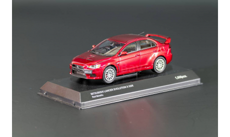 С 1-го рубля!!! Mitsubishi Lancer Evolution X GSR Kyosho, масштабная модель, 1:43, 1/43