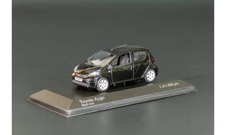 Toyota Aygo 2005 Black Minichamps, масштабная модель, scale43