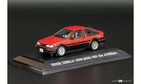 TOYOTA COROLLA LEVIN red/black  EBBRO, масштабная модель, scale43