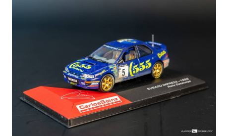 Carlos Sainz Subaru Impreza 1995 РАРИТЕТ, масштабная модель, Carlos Sainz collection, scale43