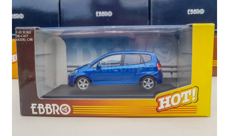 HONDA FIT ROYAL BLUE  EBBRO  РАРИТЕТ, масштабная модель, scale43