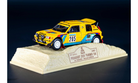 Peugeot 205 Turbo 16 Dakar 1987  РАРИТЕТ, масштабная модель, Norev, scale43