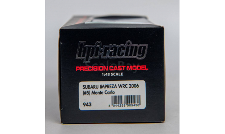 SUBARU IMPREZA WRC 2006 Monte Carlo  HPI-RACING РАРИТЕТ, масштабная модель, scale43
