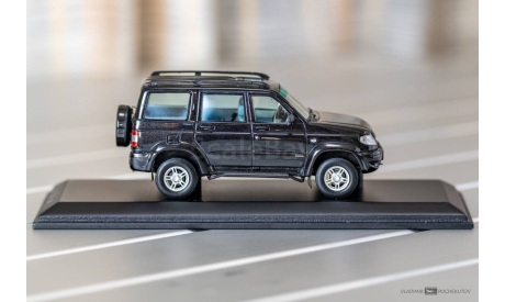 УАЗ Patriot Патриот 4x4 Черный,  Dip Models, масштабная модель, scale43