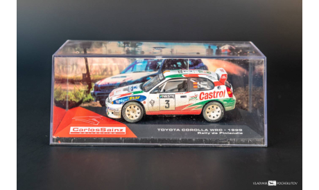 Carlos Sainz Toyota Corolla WRC 1999 РАРИТЕТ, масштабная модель, Carlos Sainz collection, scale43