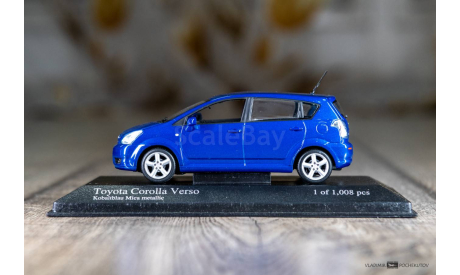 Toyota Corolla Verso 2004 Blue metallic Minichamps, масштабная модель, scale43