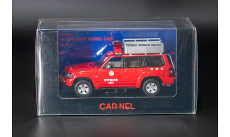 NISSAN SAFARI (Y61) GRAND ROAD LIMITED 2004 FIRE COMMAND CAR, масштабная модель, CAR-NEL, scale43