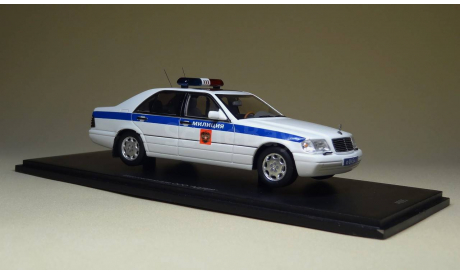 Mercedes-Benz W140 Милиция, масштабная модель, Spark, 1:43, 1/43