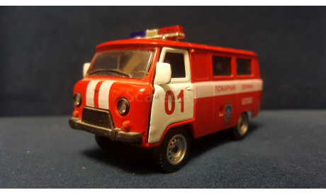 С рубля! УАЗ-39625 пожарный, масштабная модель, Autotime Collection, 1:43, 1/43