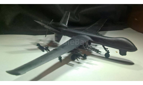 Сборная модель ударного дрона -разведчика MQ-9 Reaper, сборные модели авиации, Модель сделана мной по доступным чертежам, описаниям и фотографиям., scale72
