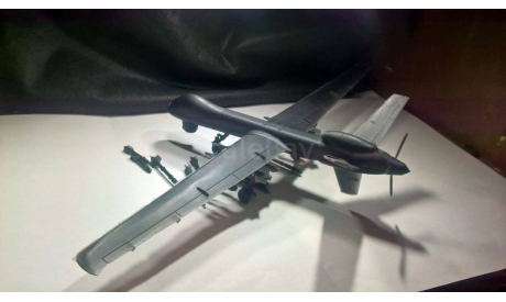 Сборная модель ударного дрона -разведчика MQ-9 Reaper, сборные модели авиации, Модель сделана мной по доступным чертежам, описаниям и фотографиям., scale72