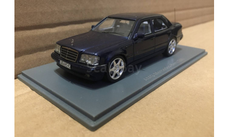 Mercedes-Benz AMG E60 (W124) dark blue metallic 1993, масштабная модель, Neo Scale Models, scale43