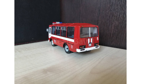 Паз-32053 ’Пожарный’, масштабная модель, Autotime Collection, scale43