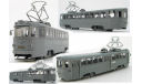 Трамвай ЛМ-57, железнодорожная модель, scale87