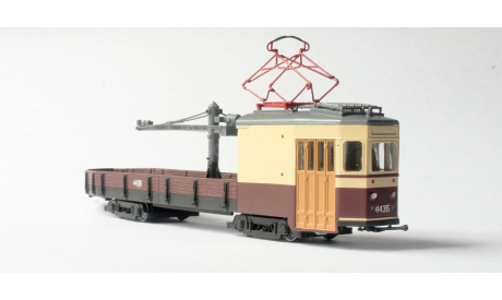 Трамвай ЛМ-33 грузовой, железнодорожная модель, scale87