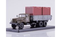 КРАЗ-257Б1 бортовой с контейнерами, масштабная модель трактора, Start Scale Models (SSM), scale43