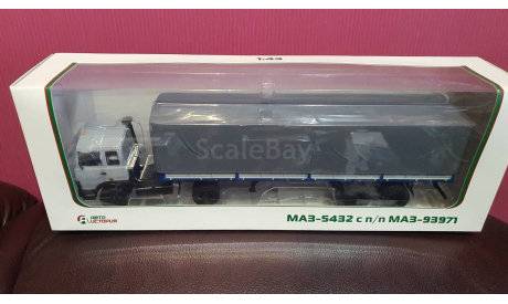 МАЗ-5432 с полуприцепом МАЗ-93971, масштабная модель, Автоистория (АИСТ), scale43