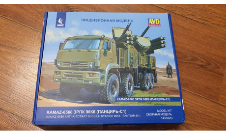 КАМАЗ-6560 ЗРПК 96К6 (Панцирь-С1), сборная модель автомобиля, AVD Models, 1:43, 1/43