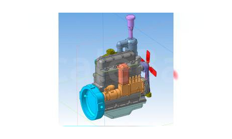 Сборная модель Двигатель Д-40/48, сборная модель (другое), UMI, scale43
