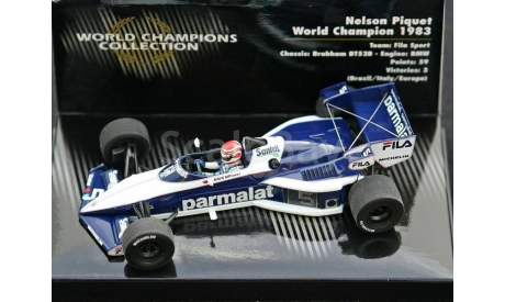 436830005 Minichamps 1/43 Brabham BT52B Nelson Piquet World Champion 1983, масштабная модель, scale43