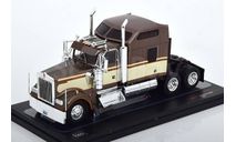 TR145 Ixo 1/43 седельный тягач KENWORTH W900 1990 Brown Metallic/Beige, масштабная модель, scale43