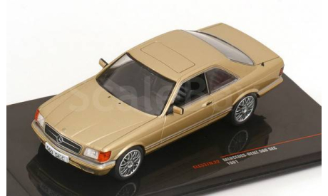 CLC537 Ixo 1/43 MERCEDES-BENZ 560 SEC (C126) Coupe 1981 Beige Metallic, масштабная модель, scale43