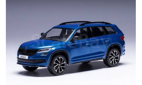 CLC559 Ixo 1/43 SKODA Kodiaq Sportline 4х4 2018 Blue Metallic, масштабная модель, scale43, Škoda