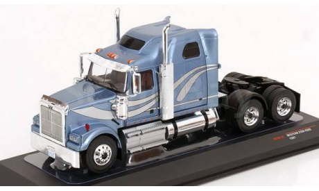 TR199 Ixo 1/43 седельный тягач WESTERN STAR 4900 1997 Light Blue Metallic, масштабная модель, scale43