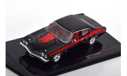 CLC477 Ixo 1/43 CHEVROLET Chevelle SS 1970 Black/Red