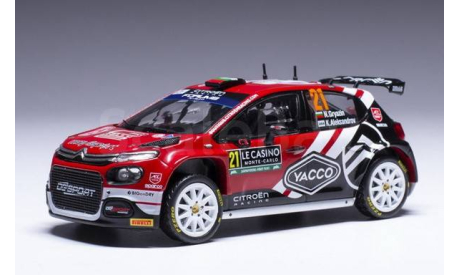 RAM917 Ixo 1/43 CITROEN C3 Rally2 #21 ’AEC-DG Sport Competition’ Грязин/Александров 10 место Rally Monte Carlo 2024, масштабная модель, scale43, Citroën