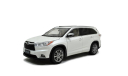 2353W Paudi  Model 1/18 Toyota Highlander  2015 white, масштабная модель, 1:18