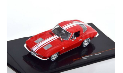 CLC479 Ixo 1/43 CHEVROLET Corvette C2 Stingray 1963 Red/White