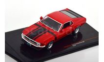 CLC476 Ixo 1/43 FORD Mustang Boss 302 1970 Red/Black, масштабная модель, scale43